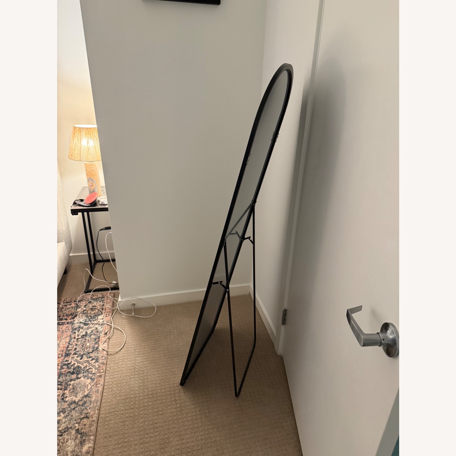 Amazon Black 58” Arch Metal Floor Mirror - image-3