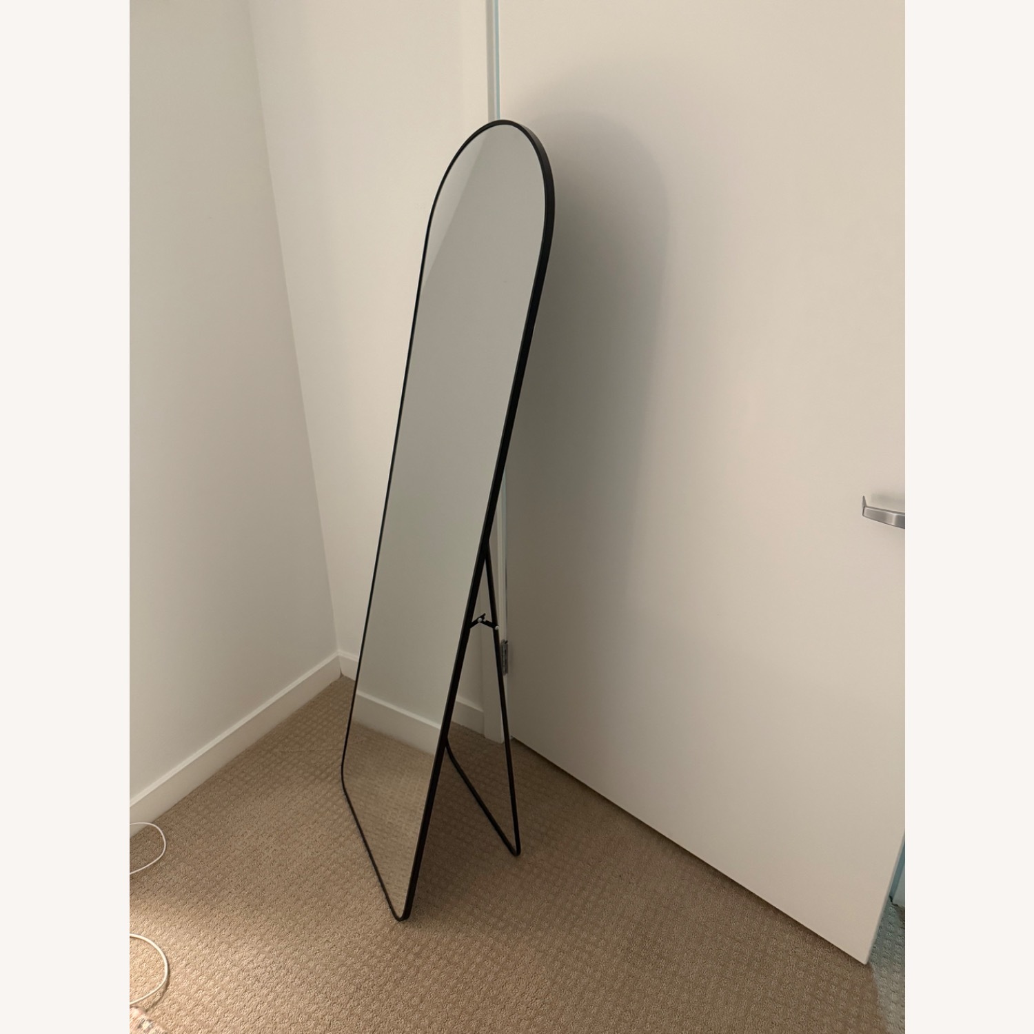 Amazon Black 58” Arch Metal Floor Mirror - image-2
