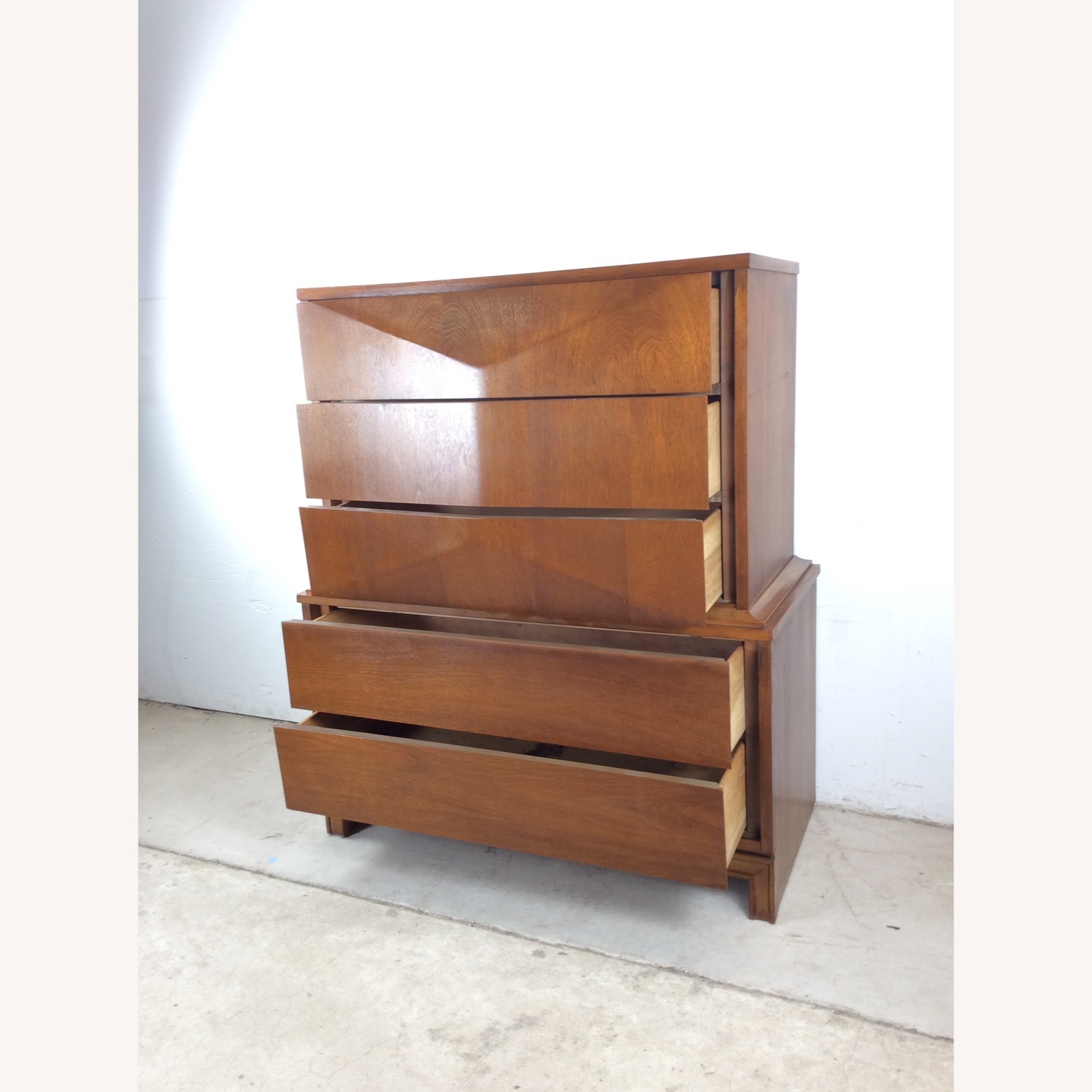 Mid Century Highboy Dresser by Johnson Carper - image-9