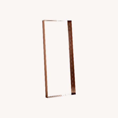 Used West Elm Industrial Shadowbox Floor Mirror, Copper for sale on AptDeco