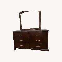 Elevations Espresso 6 Drawer Dresser & Mirror