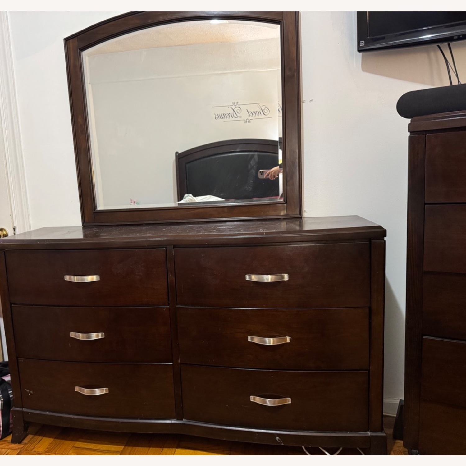Elevations Espresso 6 Drawer Dresser & Mirror - image-3
