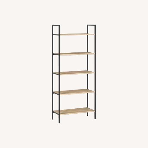 Used Target Threshold Vintage Oak 5 Shelf Bookcase for sale on AptDeco
