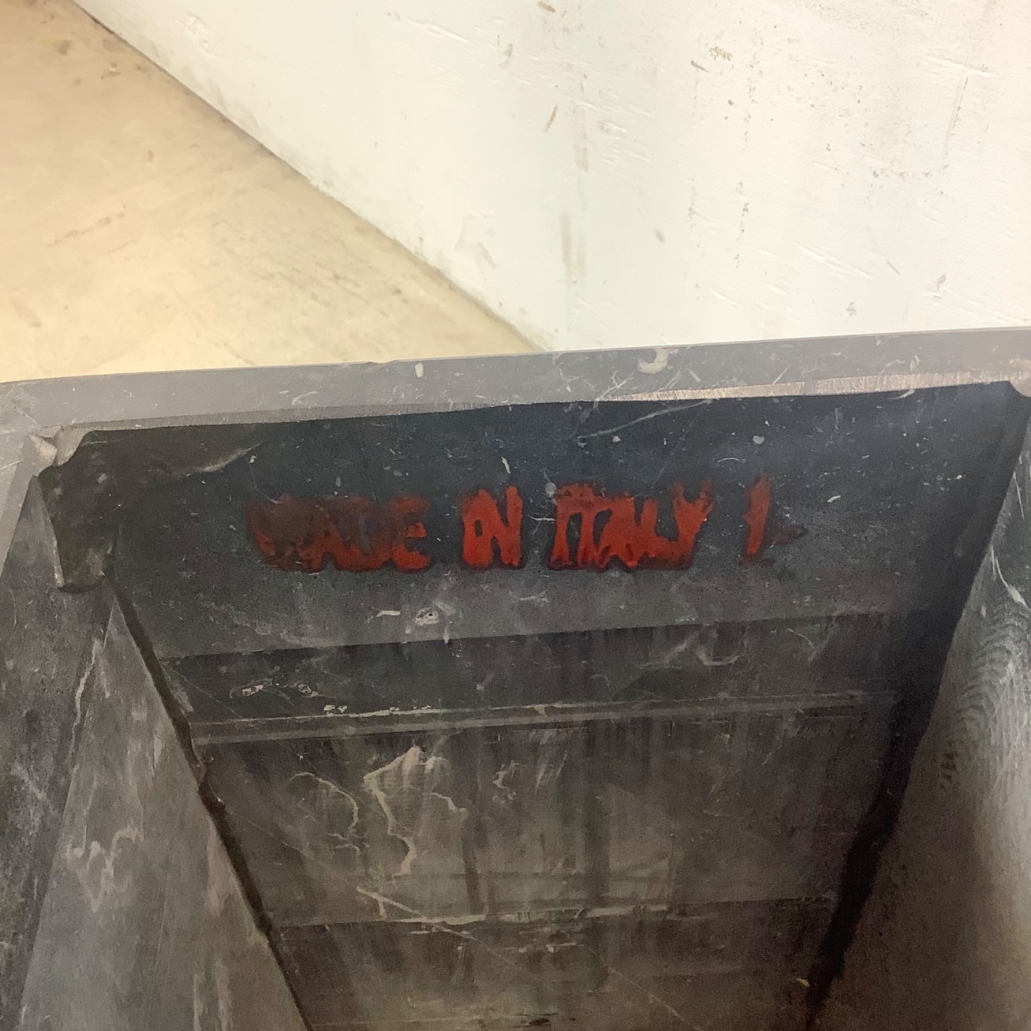 Vintage Modern Black Marble Square Side Table - image-7