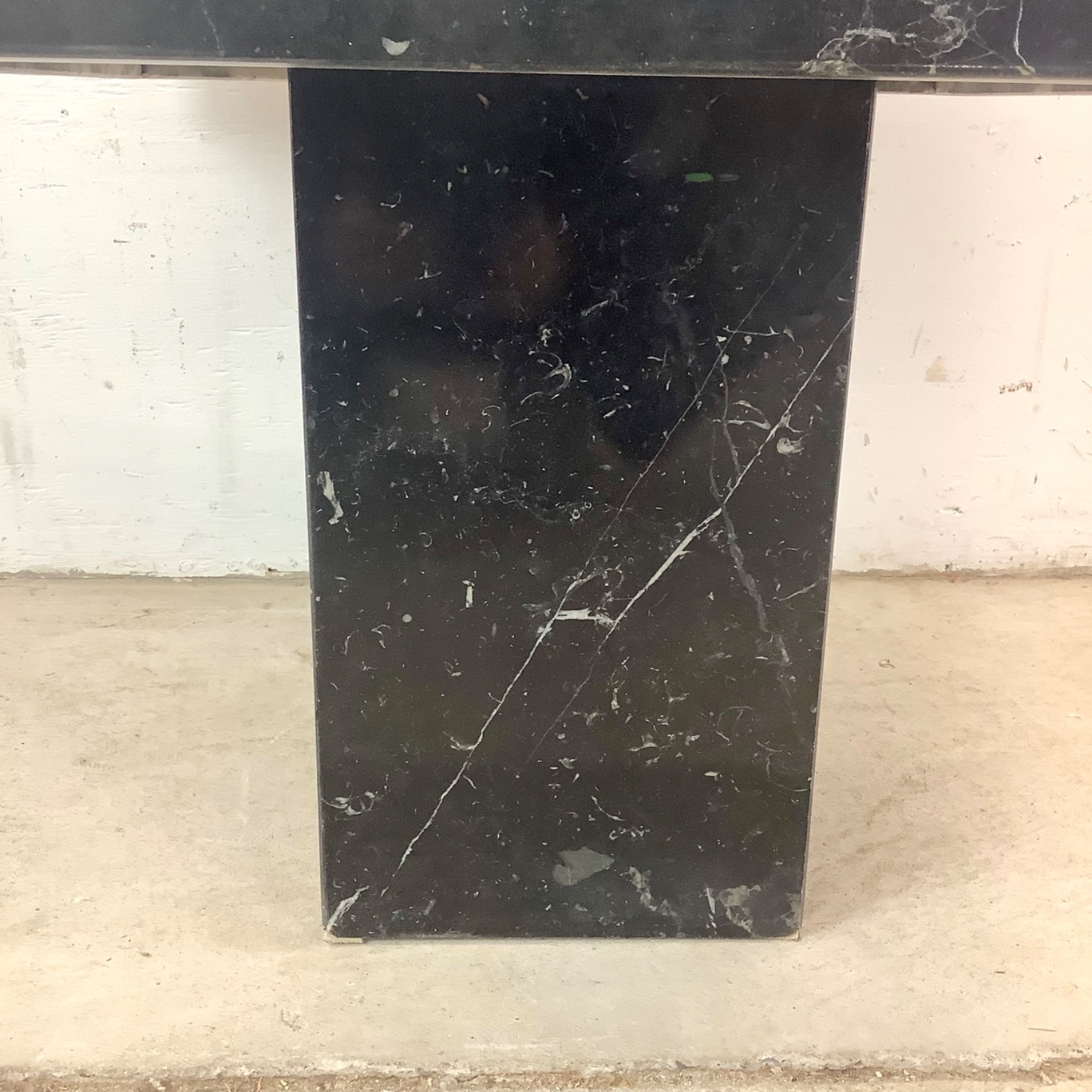 Vintage Modern Black Marble Square Side Table - image-18