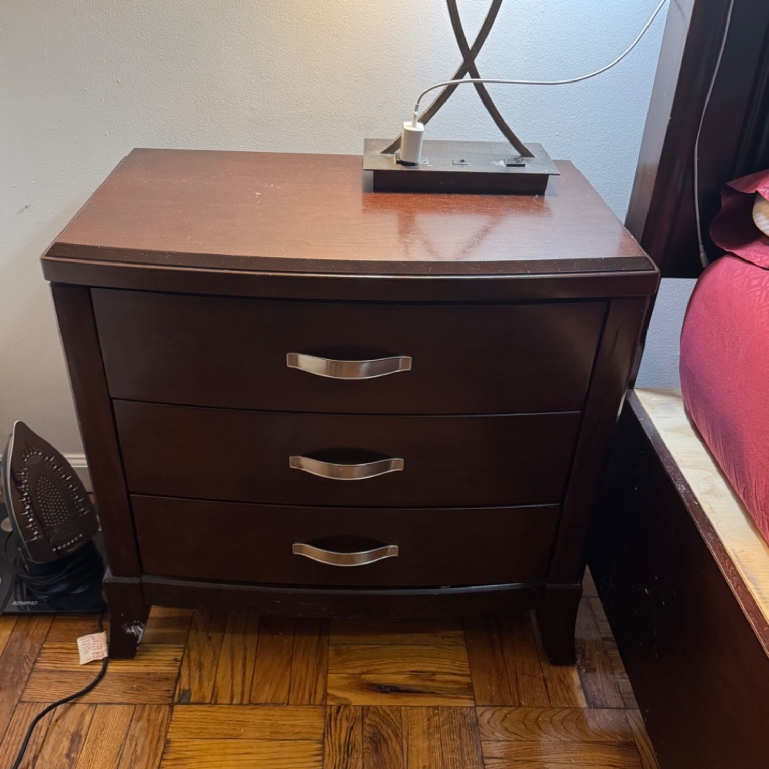 Bob's Discount Furniture Elevations Dark Brown Nightstand - image-1