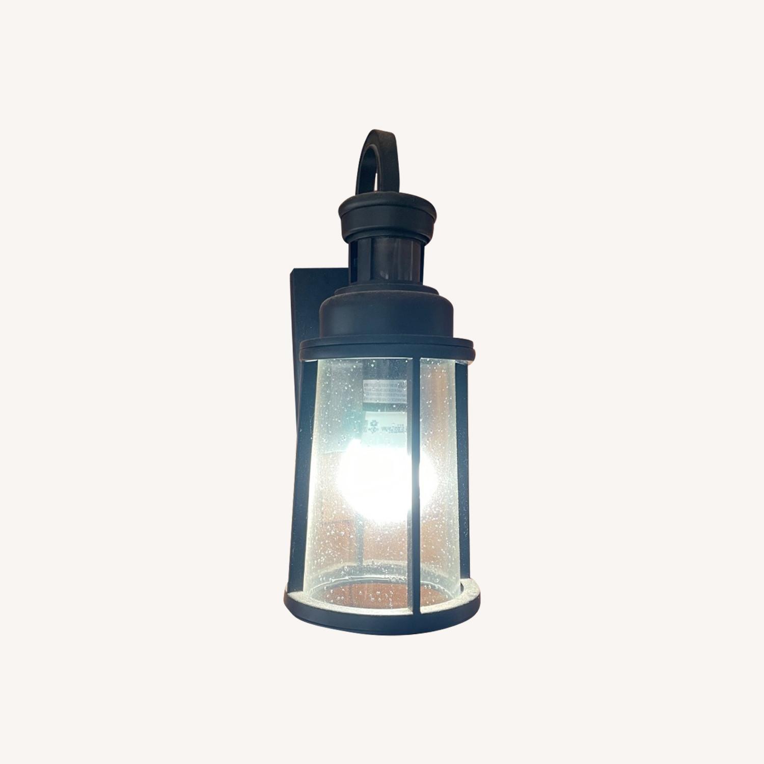 Outdoor Wall Lantern W Motion Sensor - image-0