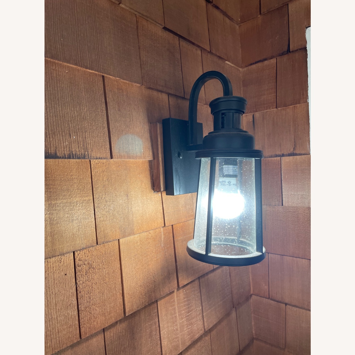Outdoor Wall Lantern W Motion Sensor - image-1