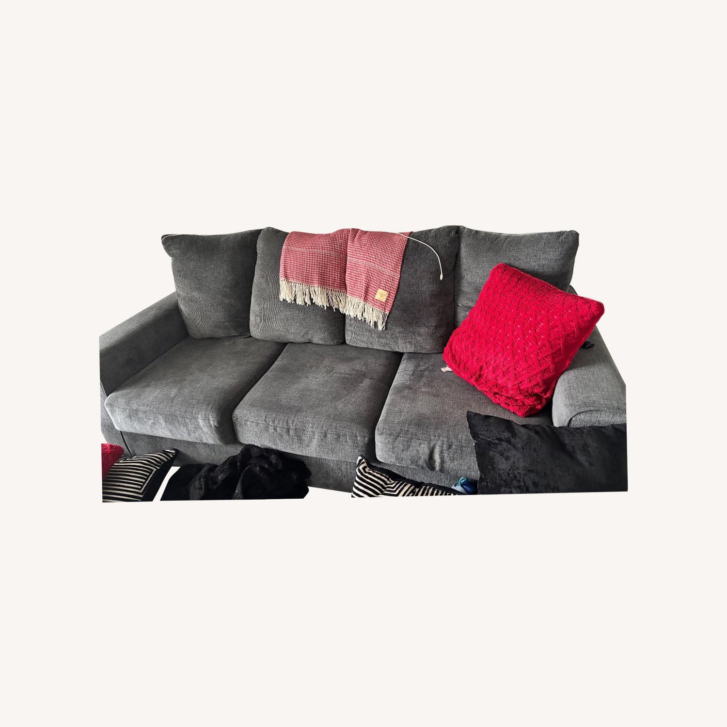 Ashley Furniture Deltona Dark Gray 3+ Seater Sofa - image-0