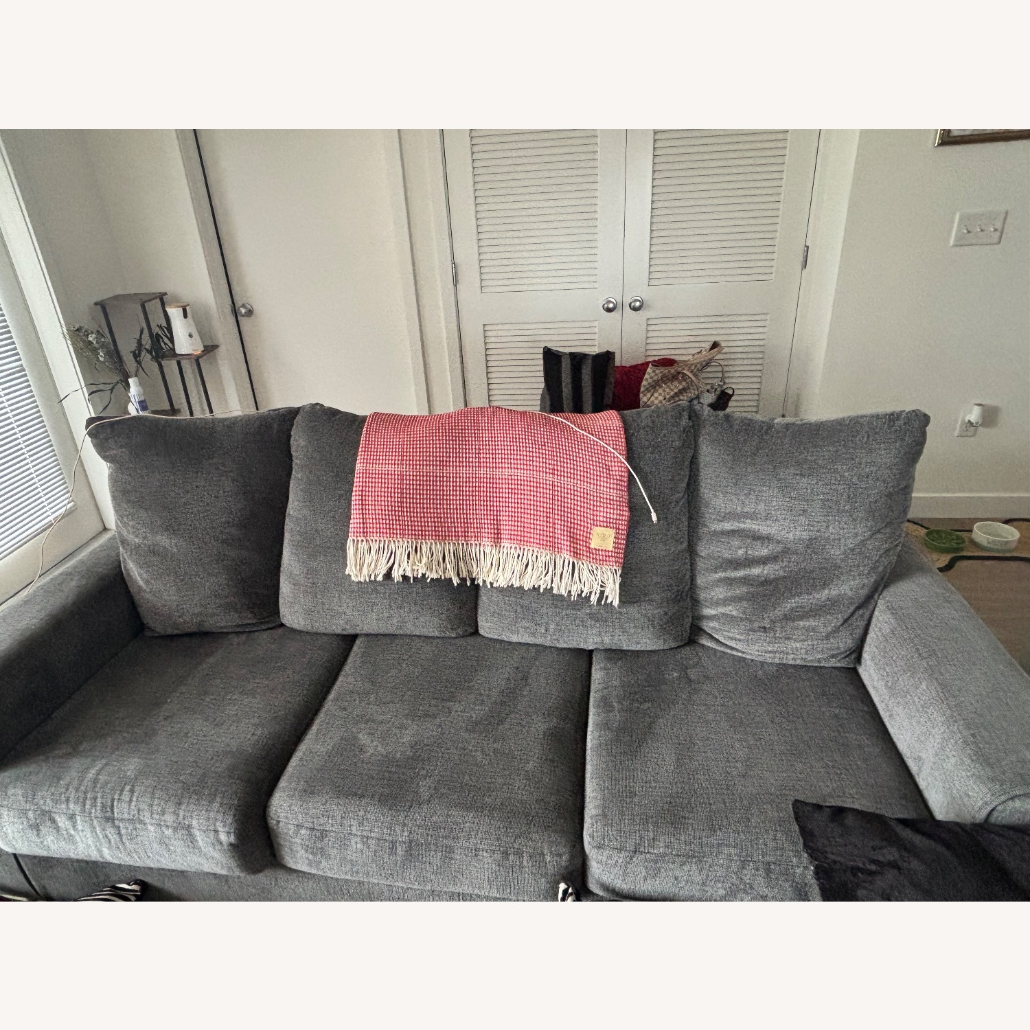 Ashley Furniture Deltona Dark Gray 3+ Seater Sofa - image-1