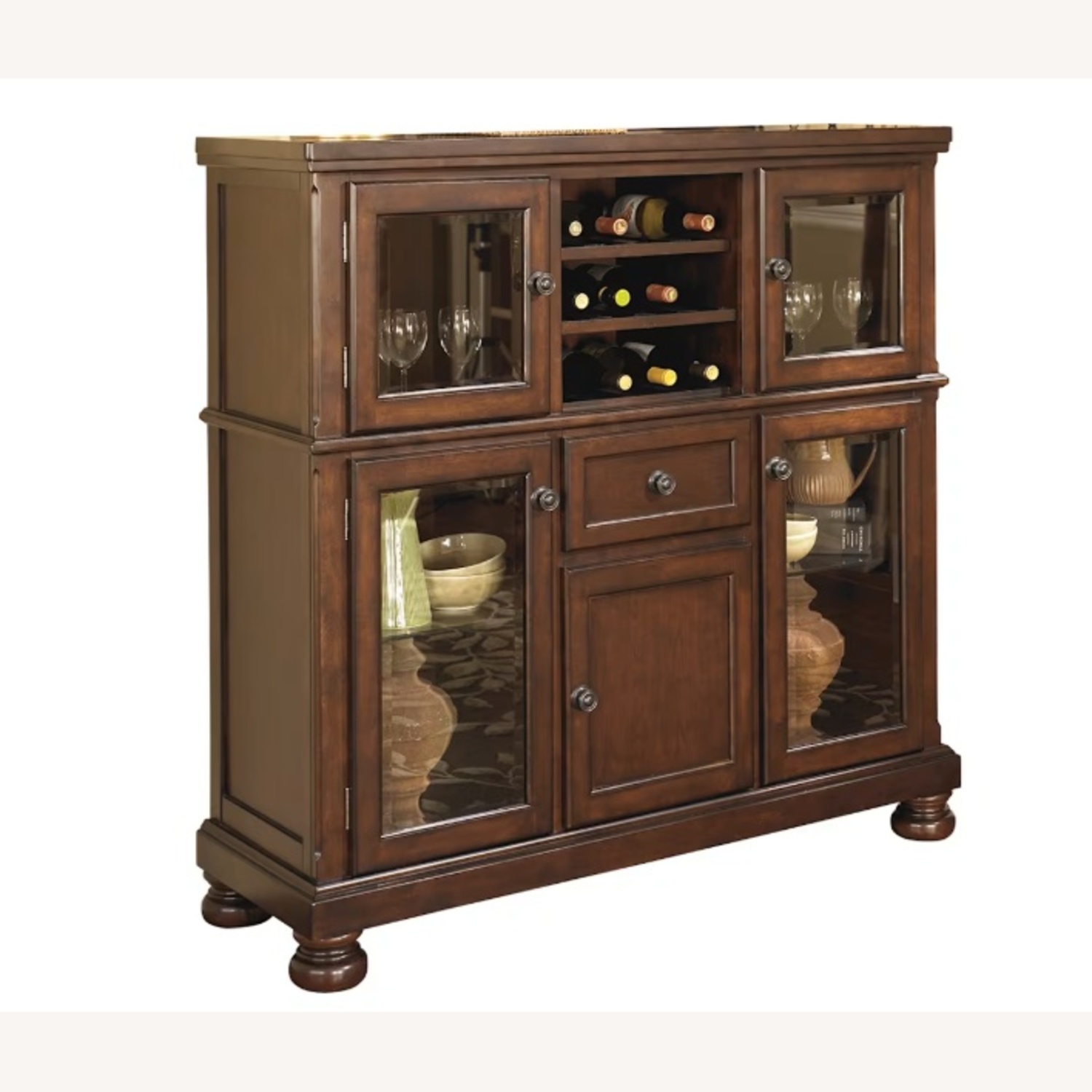 Ashley Furniture Porter Dark Brown Wood Chest - image-9