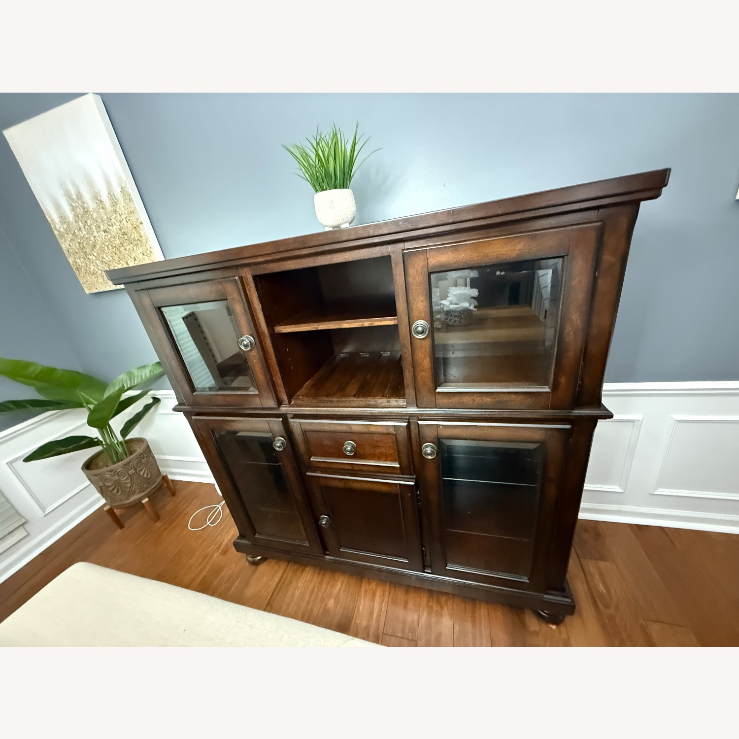 Ashley Furniture Porter Dark Brown Wood Chest - image-3