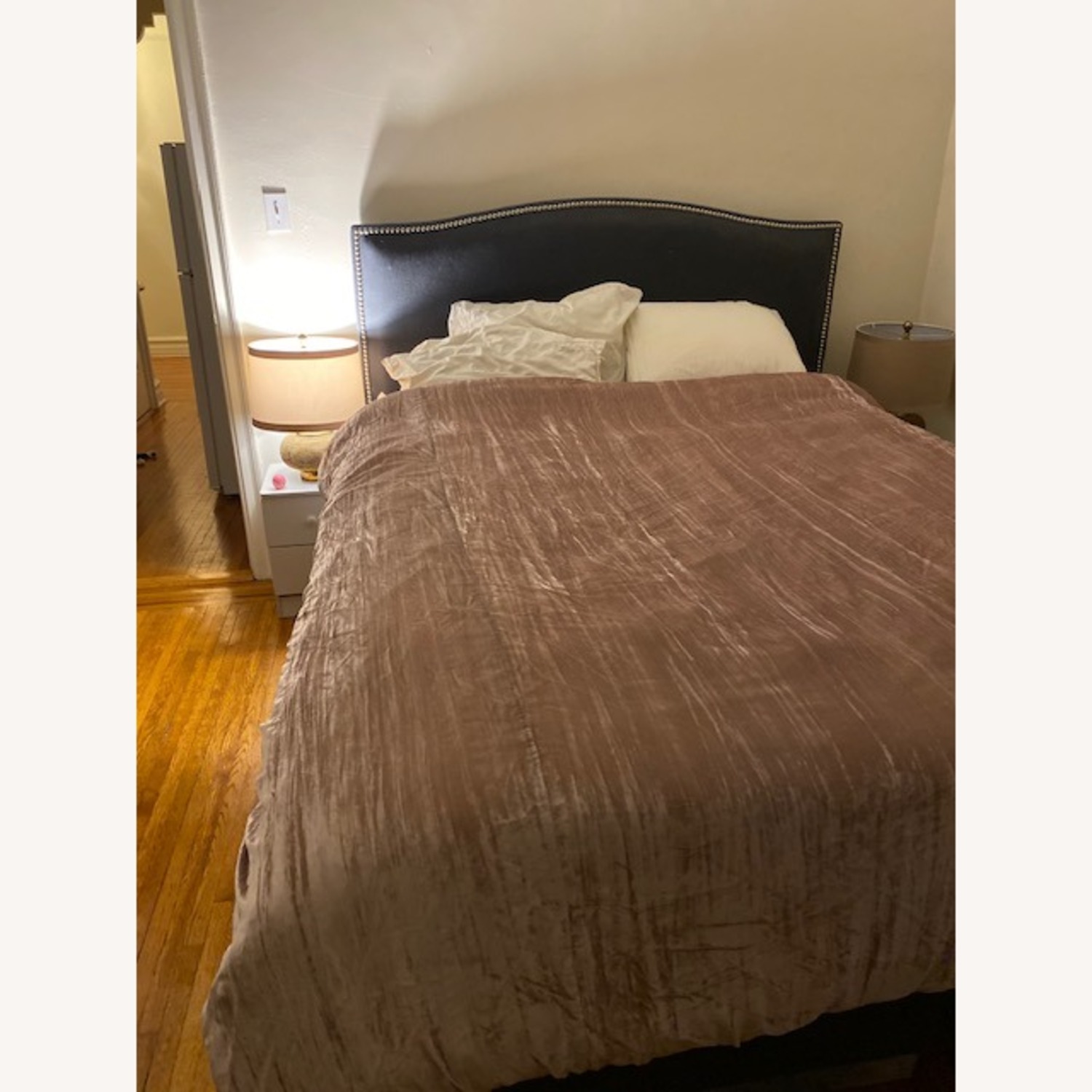 Crate & Barrel Ink Queen Bed Frame - image-1