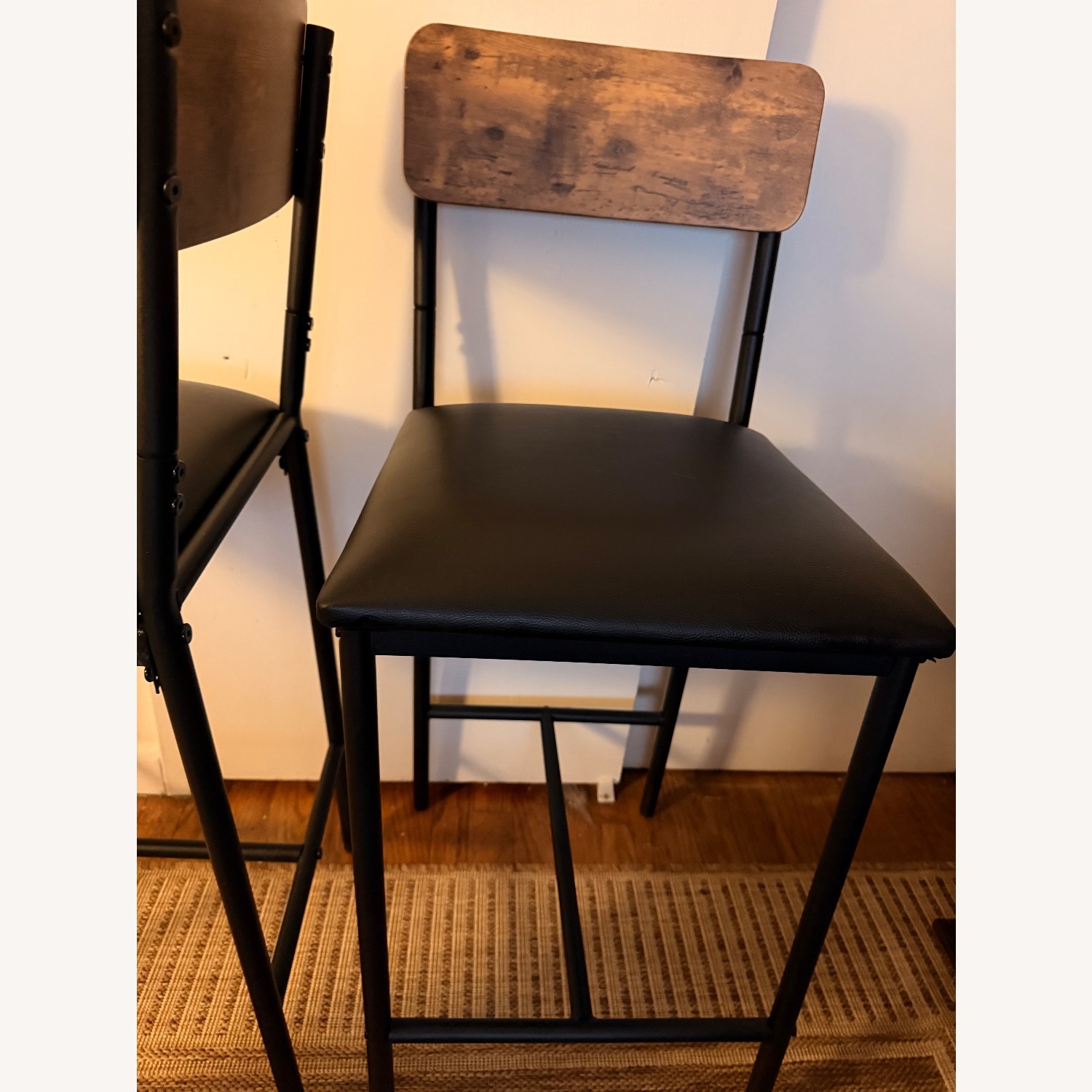 Dark Brown Wood Dining Chairs - image-2
