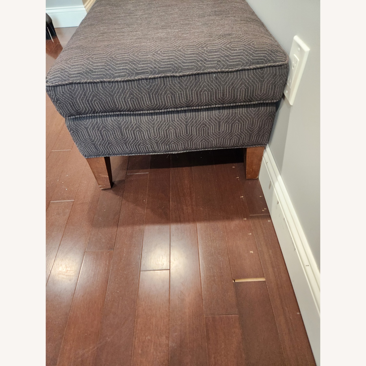 Mitchell Gold + Bob Williams Dark Gray Ottoman - image-2