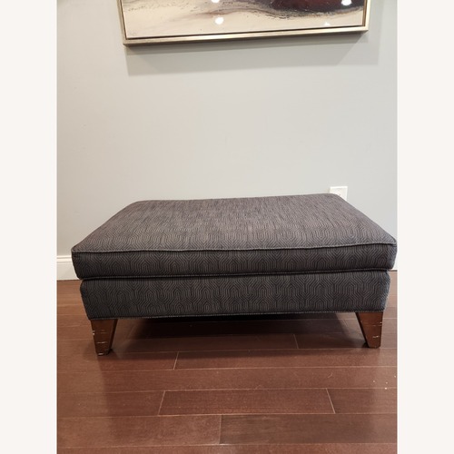 Used Mitchell Gold + Bob Williams Dark Gray Ottoman for sale on AptDeco
