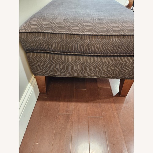 Used Mitchell Gold + Bob Williams Dark Gray Ottoman for sale on AptDeco