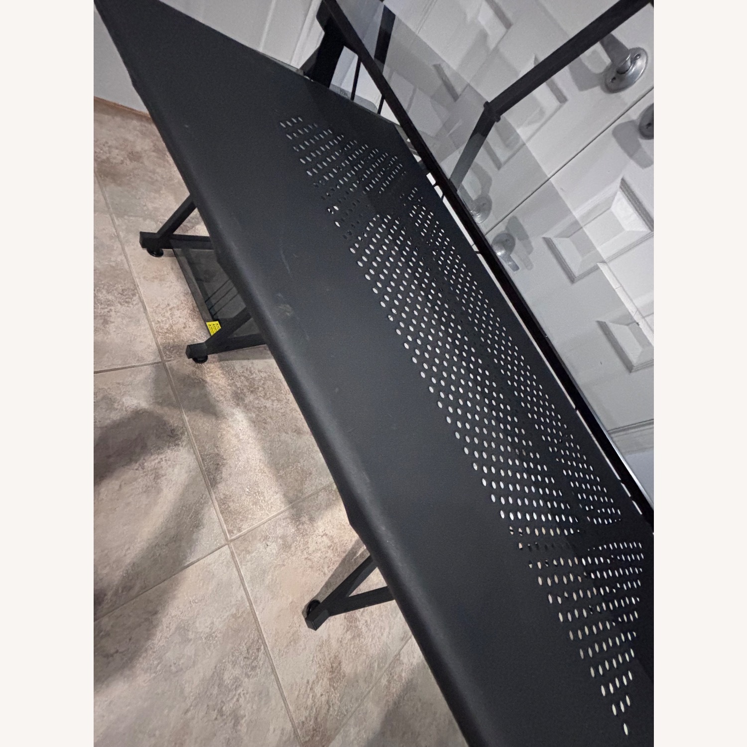 L-Shaped Glass Desk - image-7