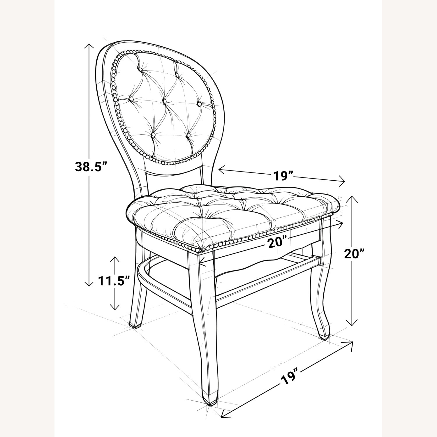 Black Velvet Dining Chairs - image-4