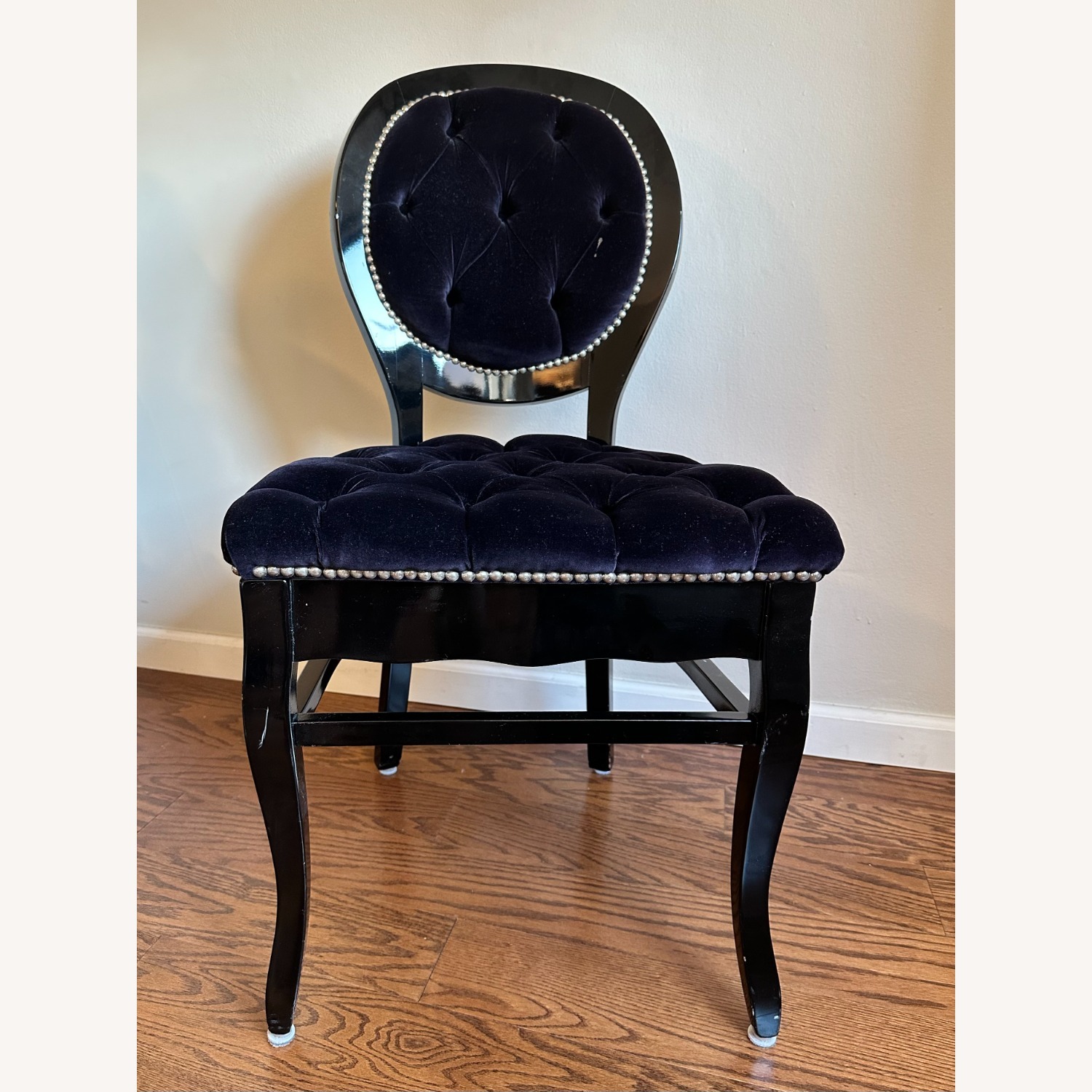 Black Velvet Dining Chairs - image-2