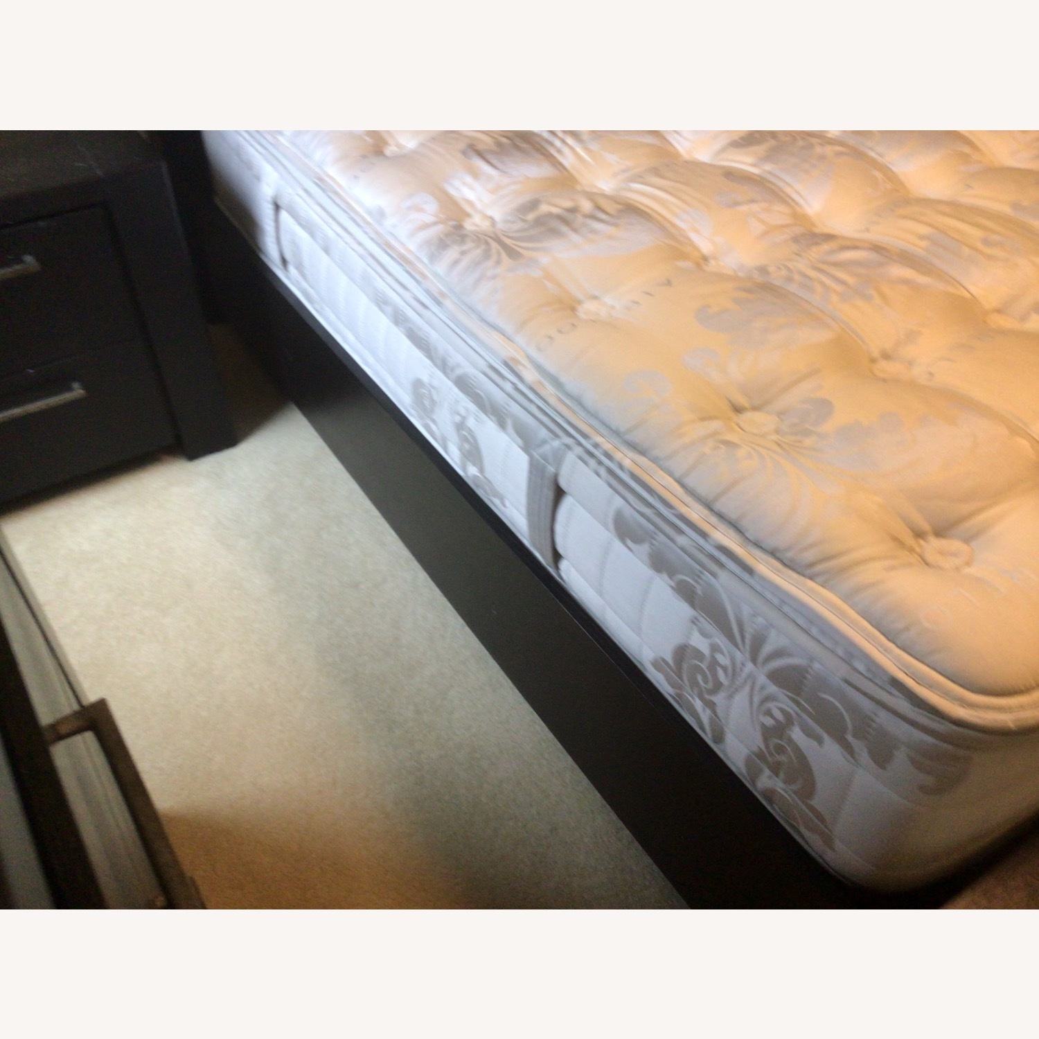 Black Solid King Bed - image-3