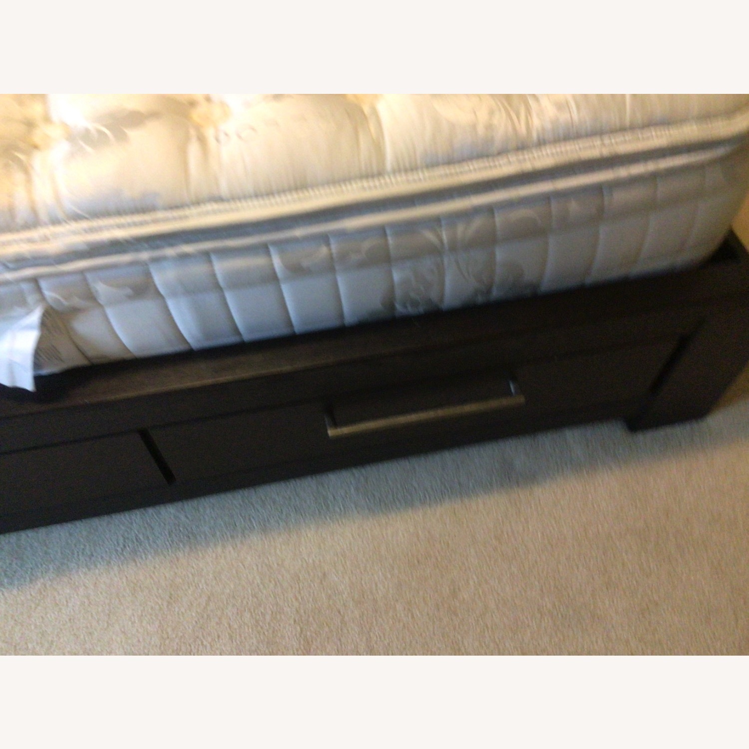 Black Solid King Bed - image-5