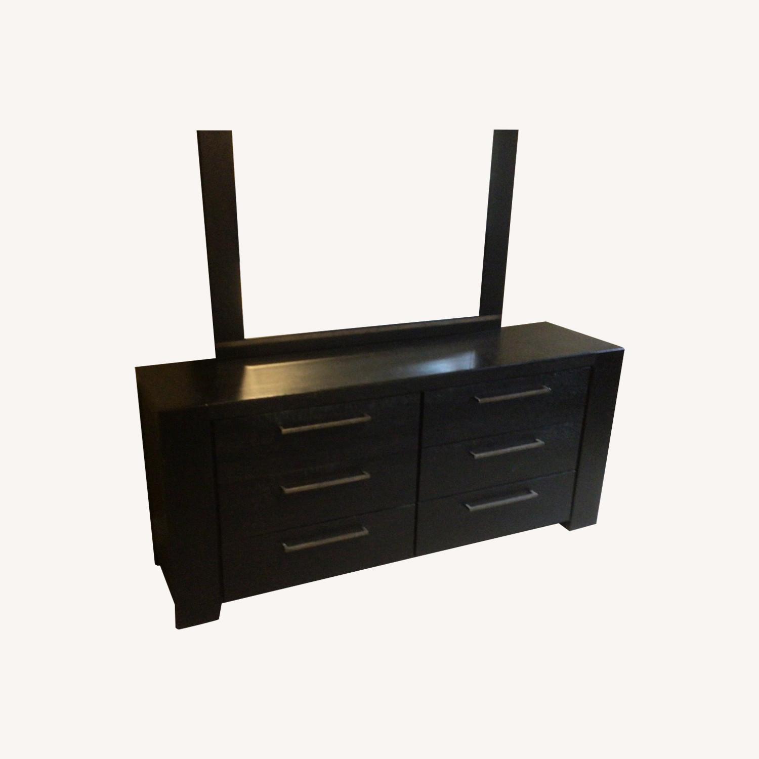Mirror on Top Dresser - image-0