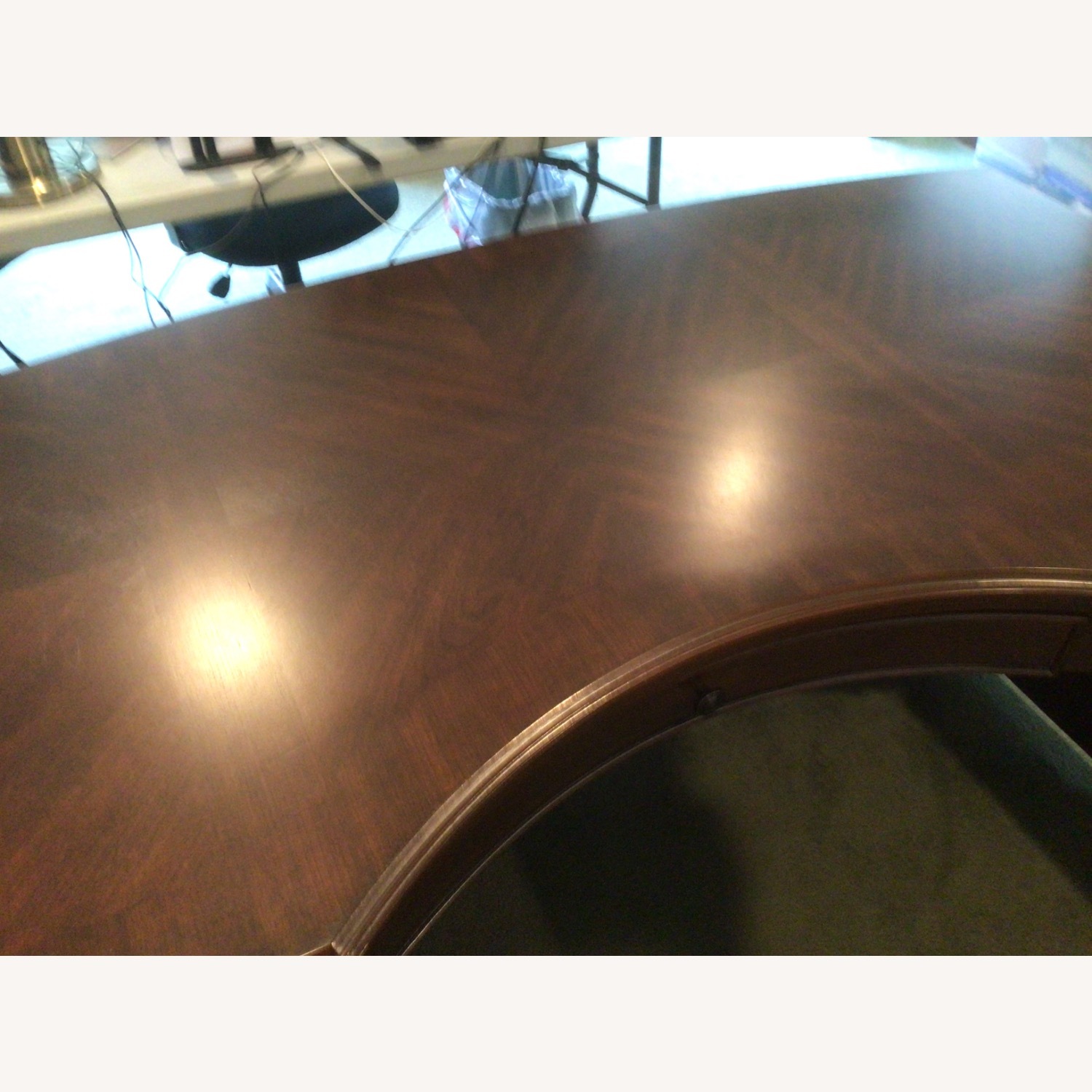 Dark Brown Wood Desk - image-12
