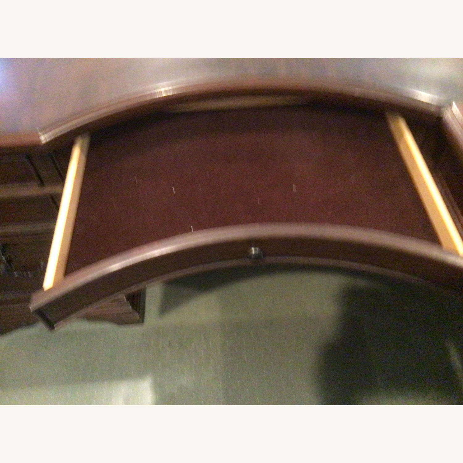 Dark Brown Wood Desk - image-4