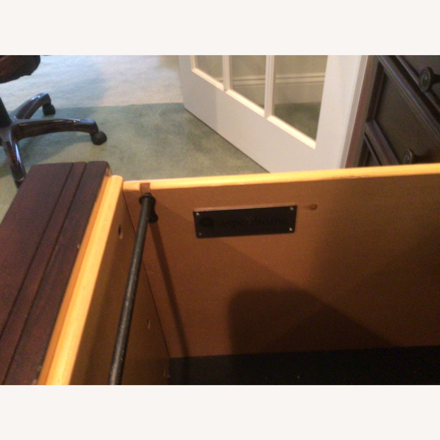 Dark Brown Wood Dresser - image-2