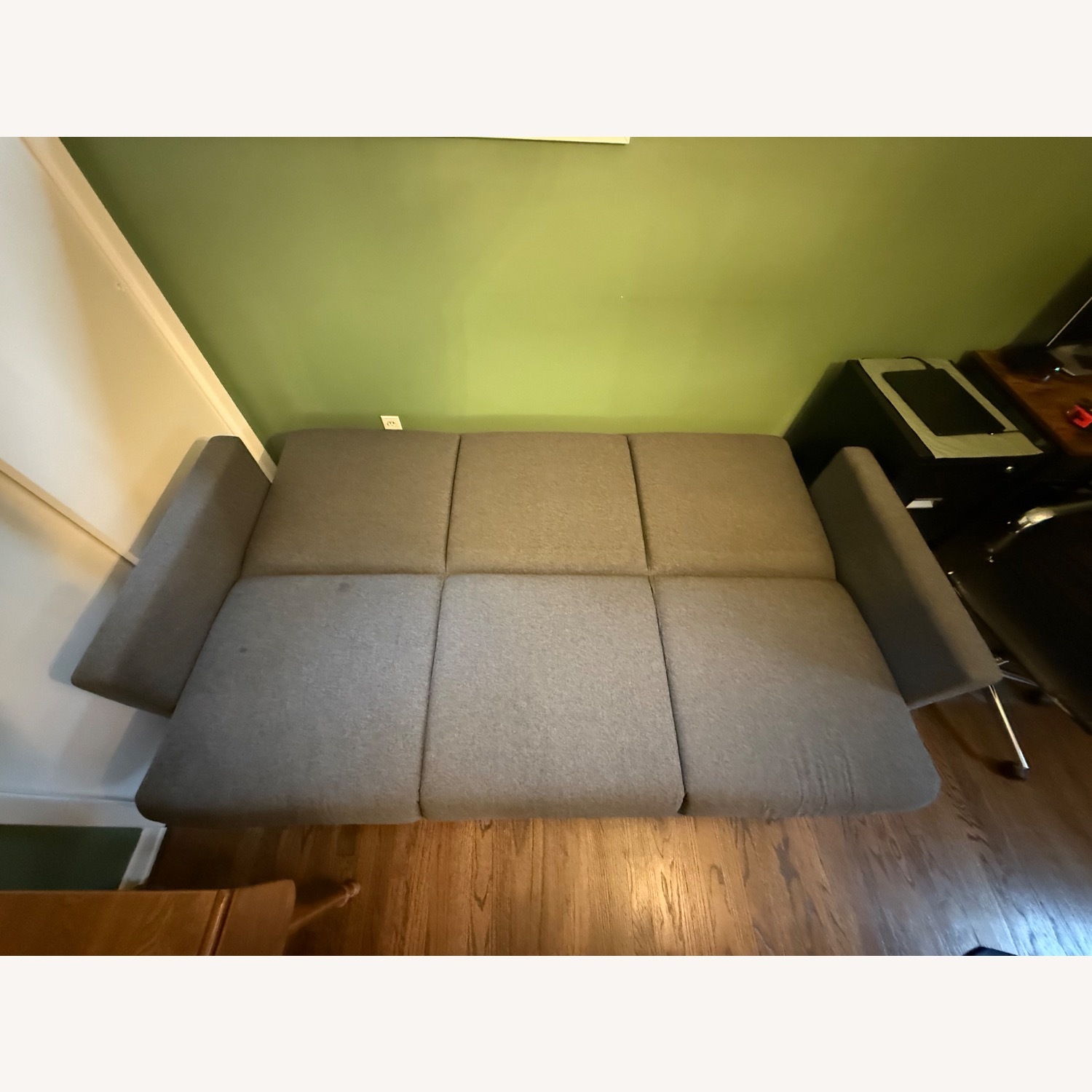 Wayfair Dark Gray Fabric Futon - image-3
