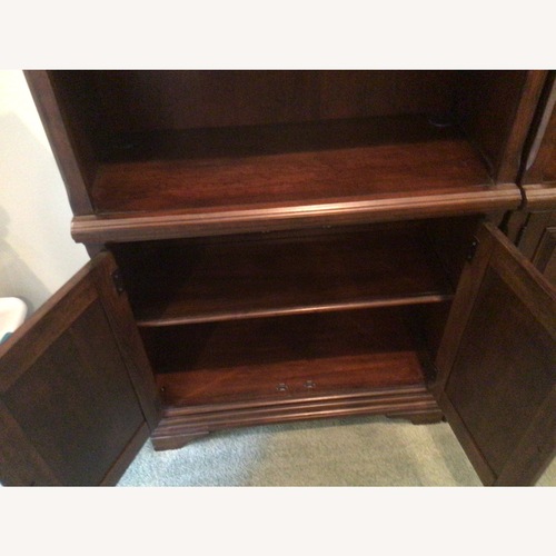 Used Dark Brown Wood Bookcase for sale on AptDeco