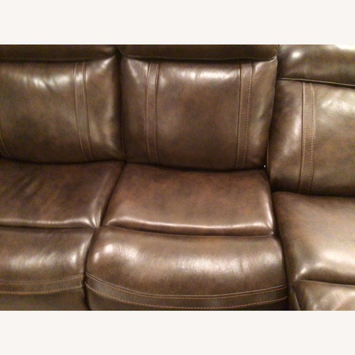 Used Dark Brown Leather 3+ Seater Sofa for sale on AptDeco