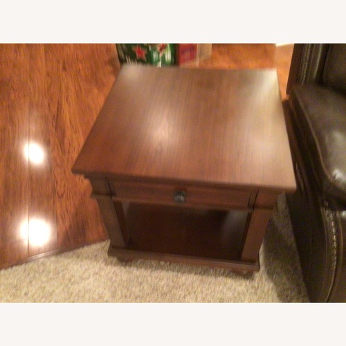 Used Dark Brown Wood Side Tables for sale on AptDeco