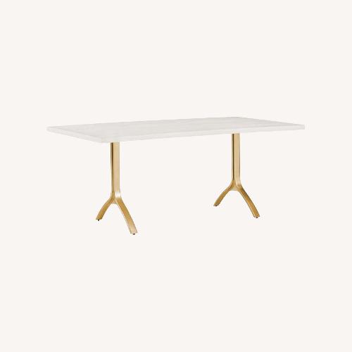 Used West Elm Avery Wishbone Dining Table for sale on AptDeco