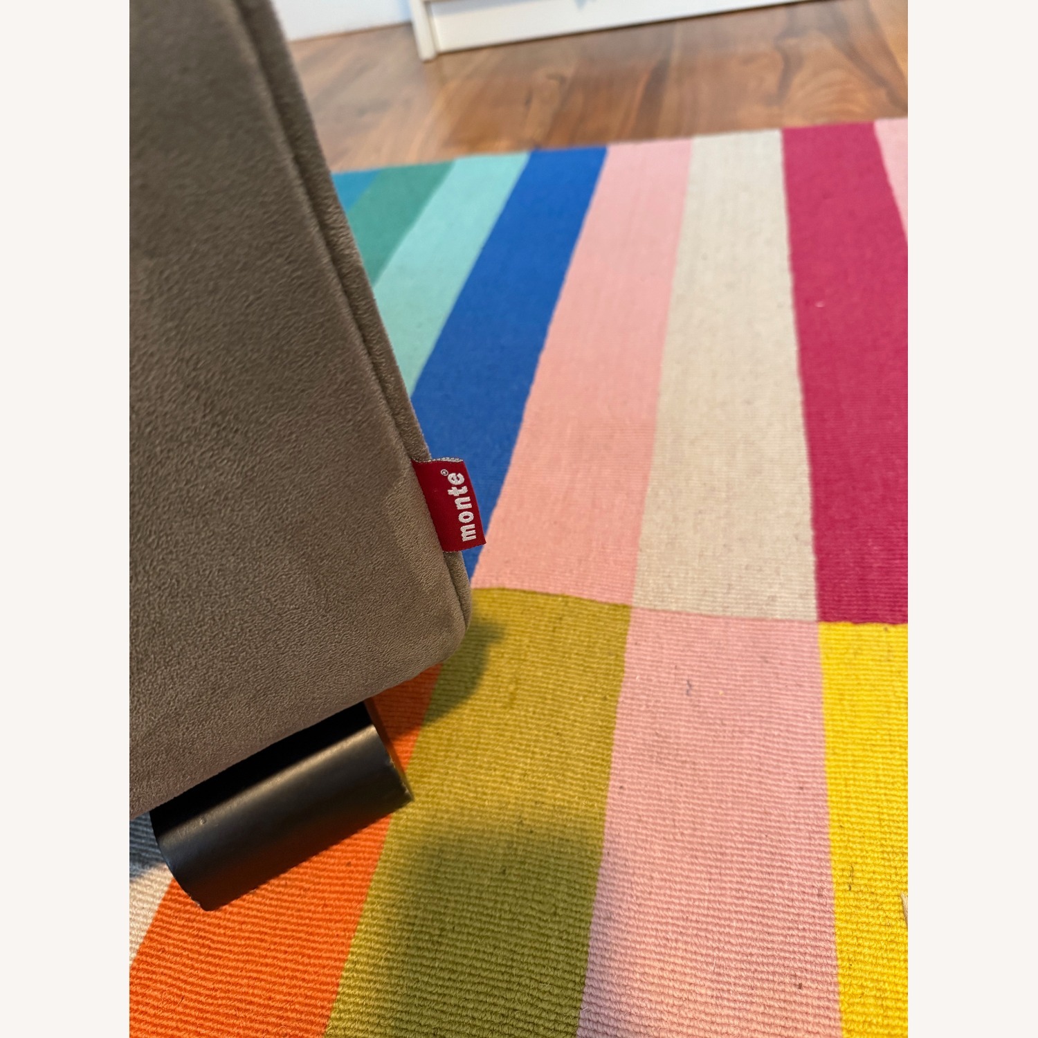 Monte Design Light Gray Microsuede Nursing Chair - image-6