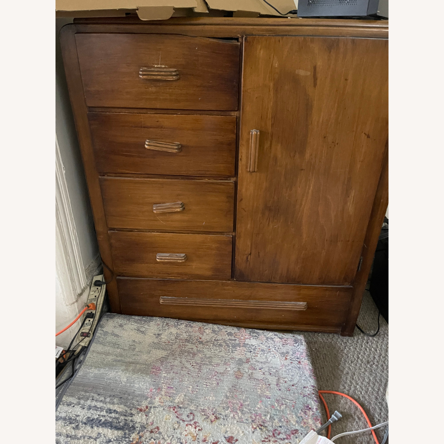 Vintage/Antique Dark Brown Dresser - image-1
