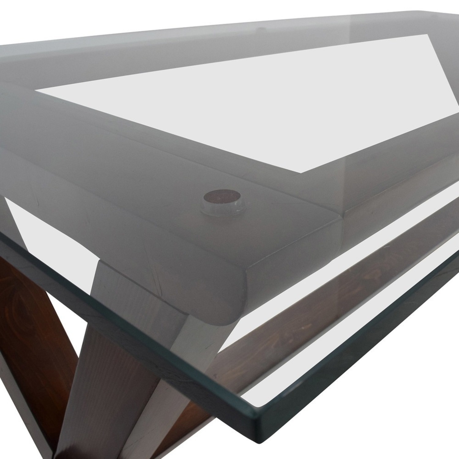 Pottery Barn Ava Desk Dark Brown Wood Desk - image-2