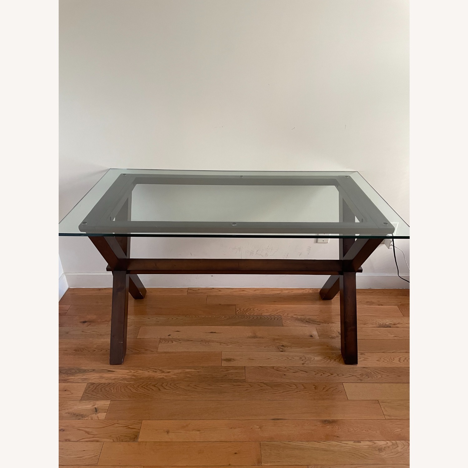 Pottery Barn Ava Desk Dark Brown Wood Desk - image-3