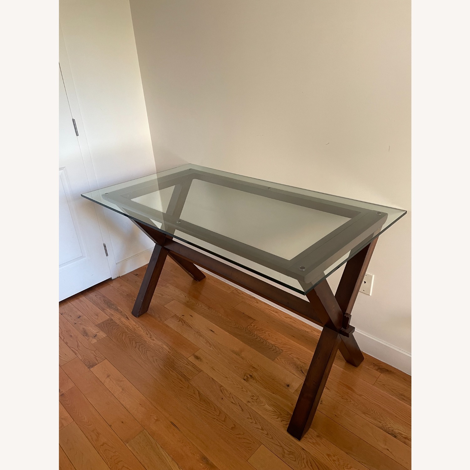 Pottery Barn Ava Desk Dark Brown Wood Desk - image-4