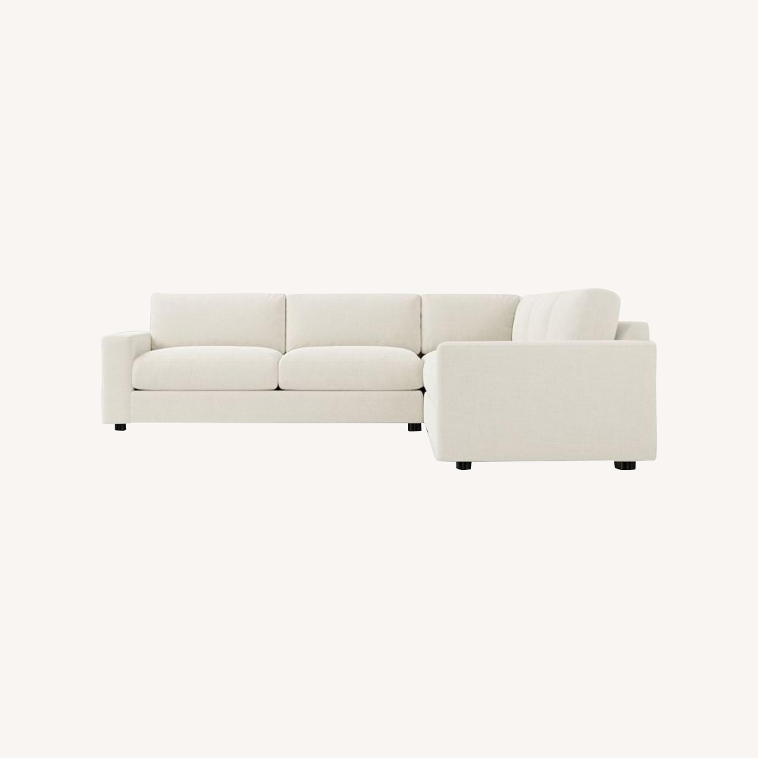 West Elm Dove Urban 116” Sectional - image-0