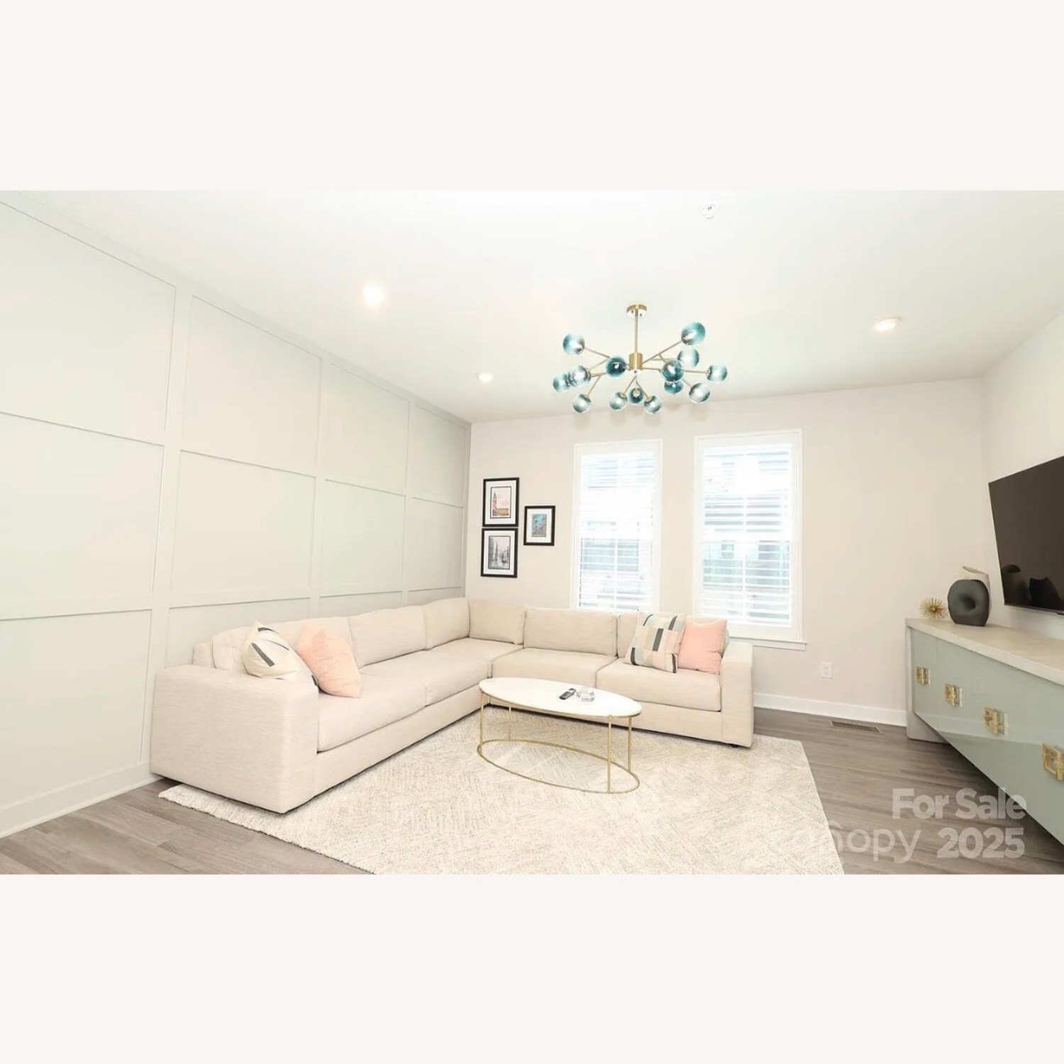 West Elm Dove Urban 116” Sectional - image-1