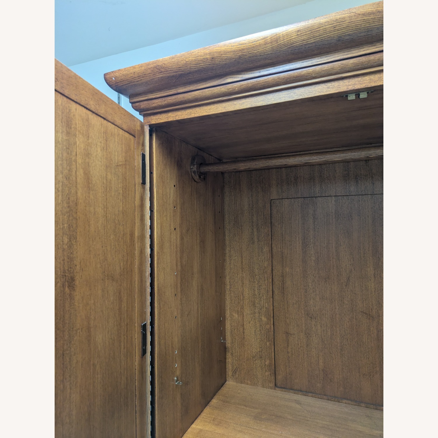 Light Brown Wood Armoire - image-8