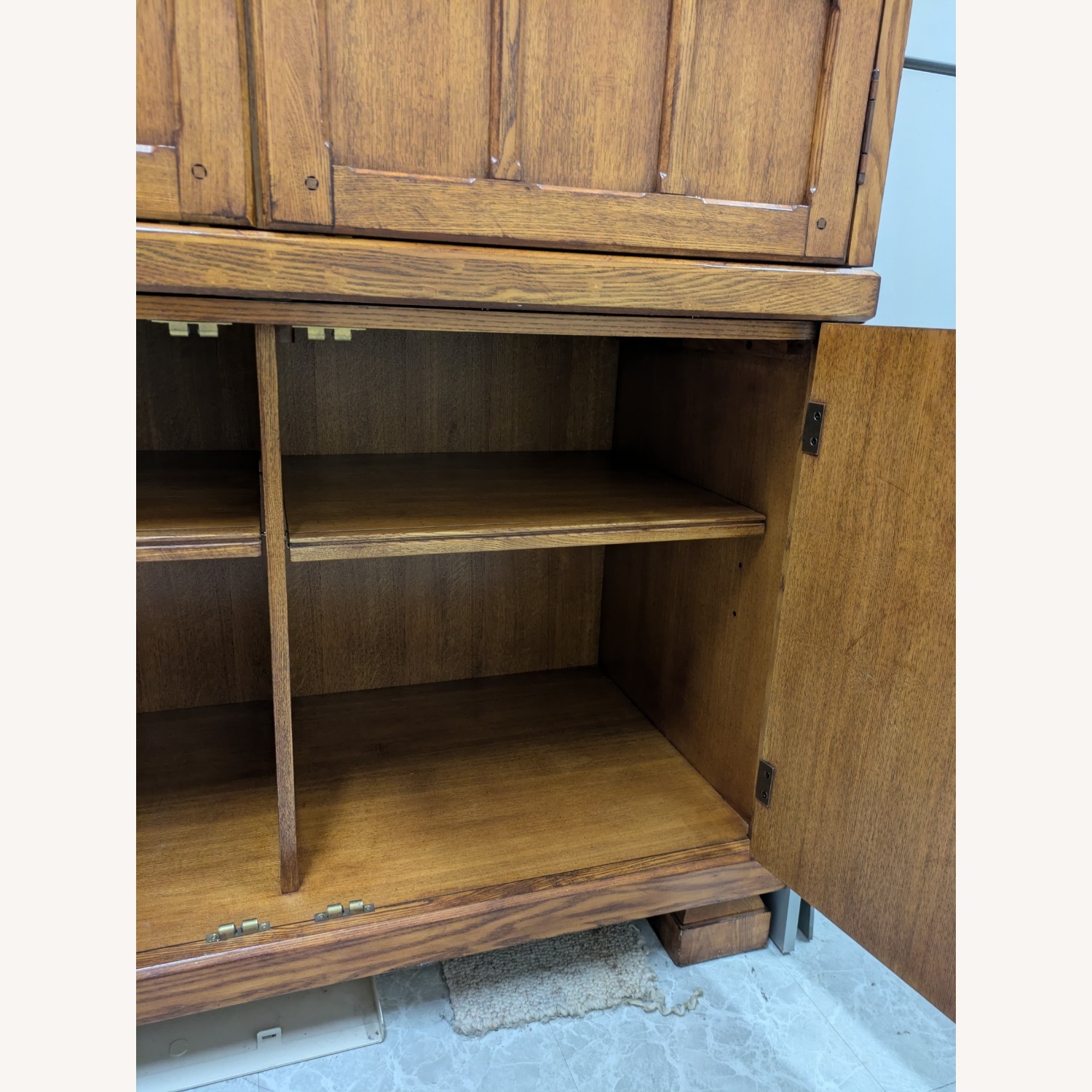 Light Brown Wood Armoire - image-10