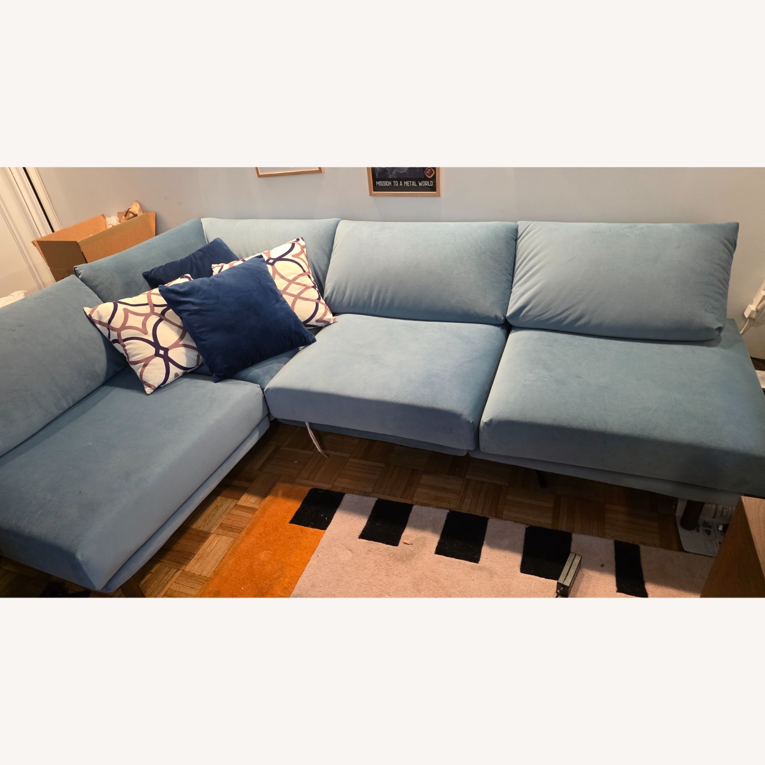 Burrow Range Sectional+Sleep Kit+Side Table - image-1