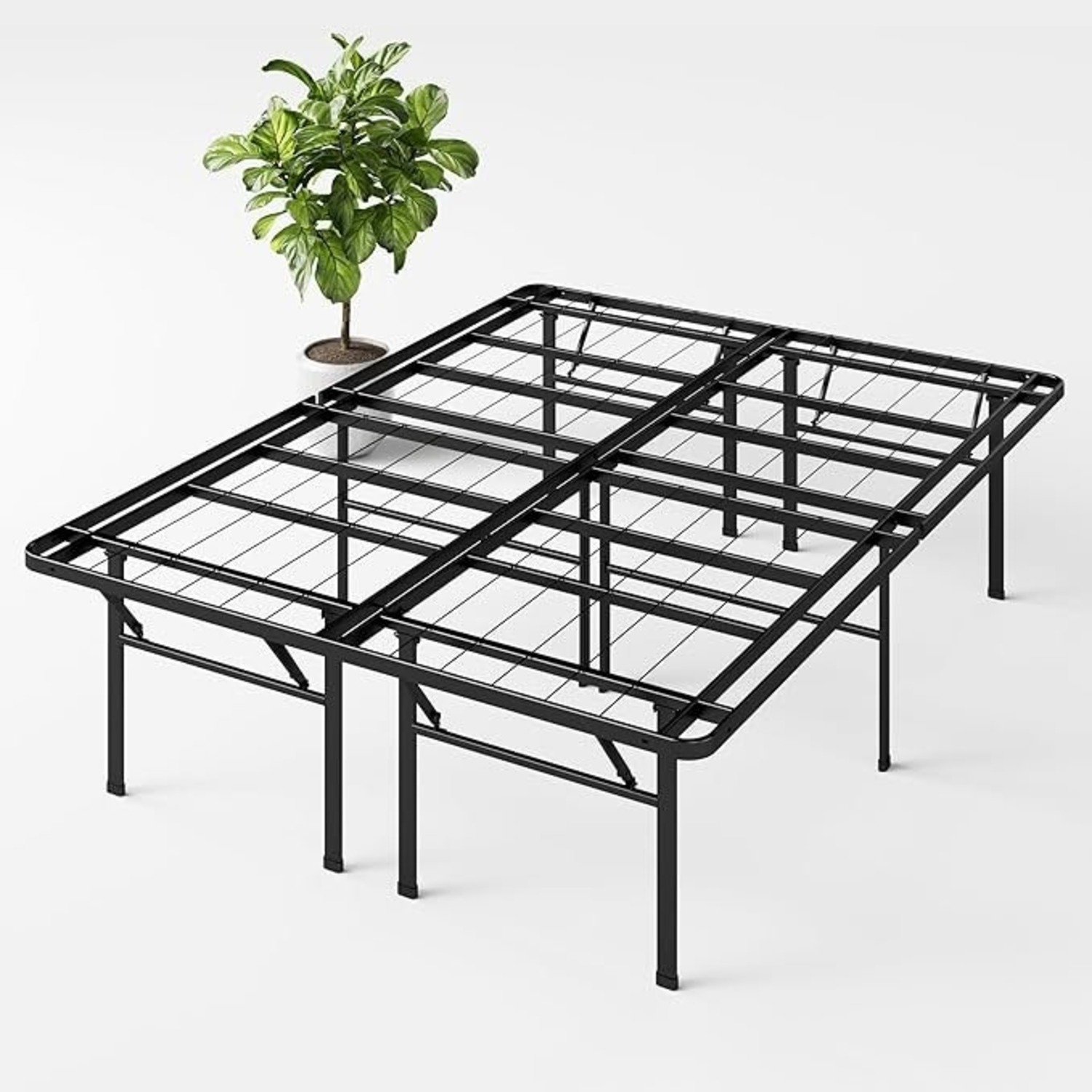 Zinus Black Metal Queen Bed - image-1
