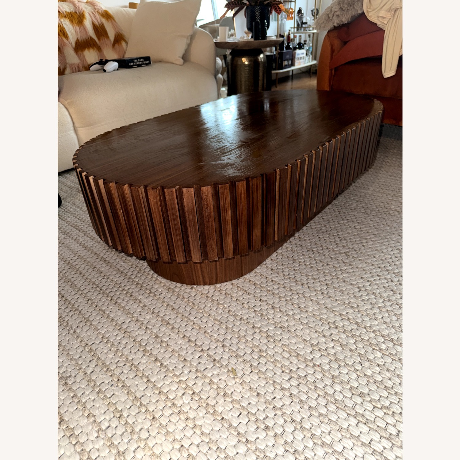 Wayfair Dark Brown Wood Coffee Table - image-1