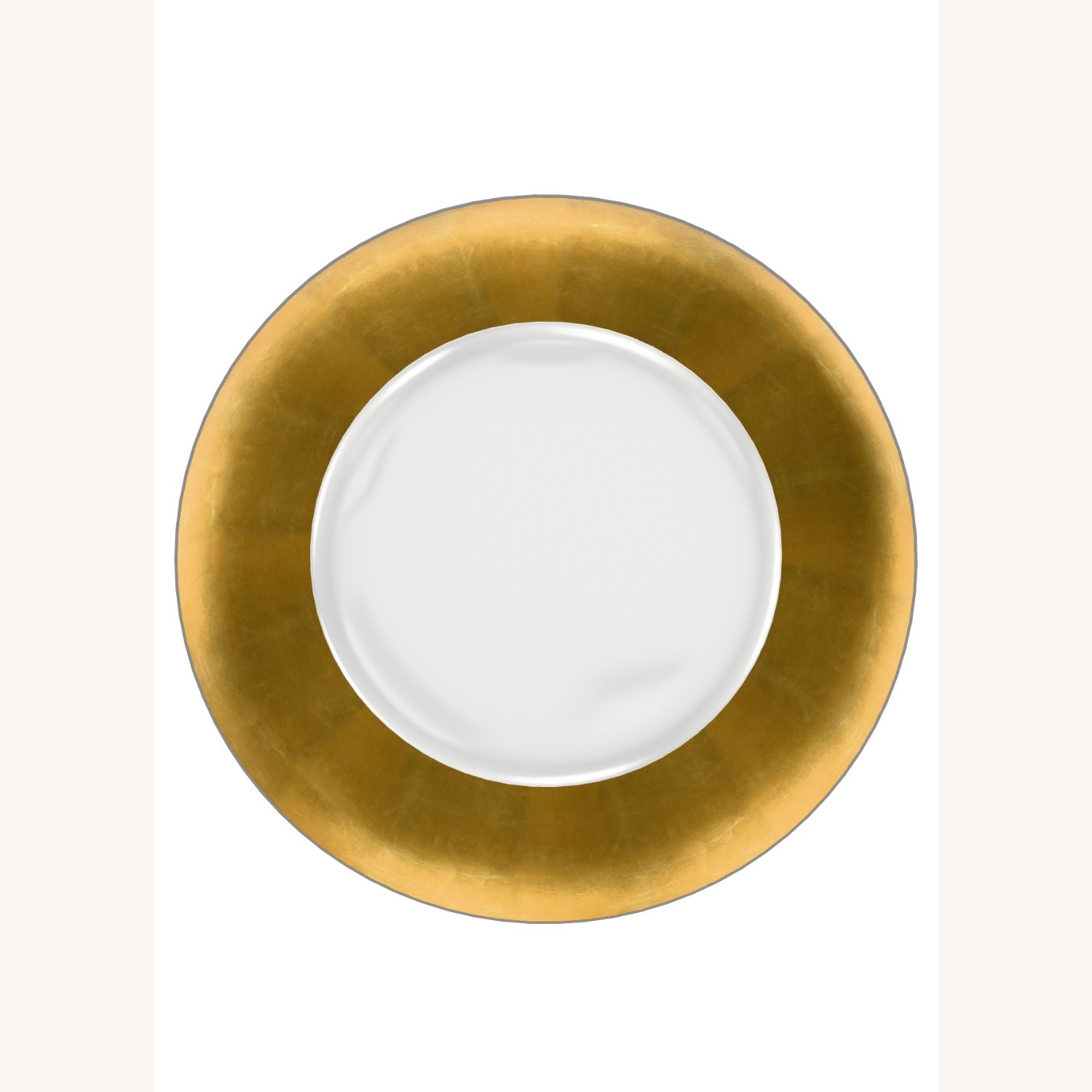 Visual Comfort Aerin  White & Gold Flush Mount - image-3