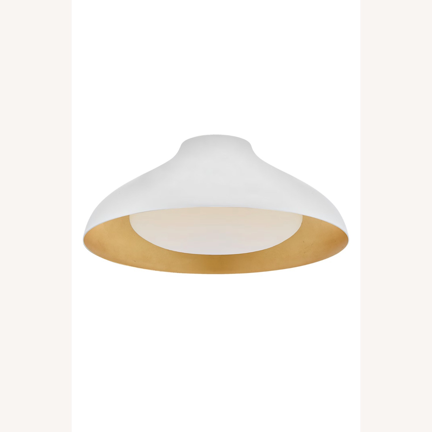 Visual Comfort Aerin  White & Gold Flush Mount - image-1