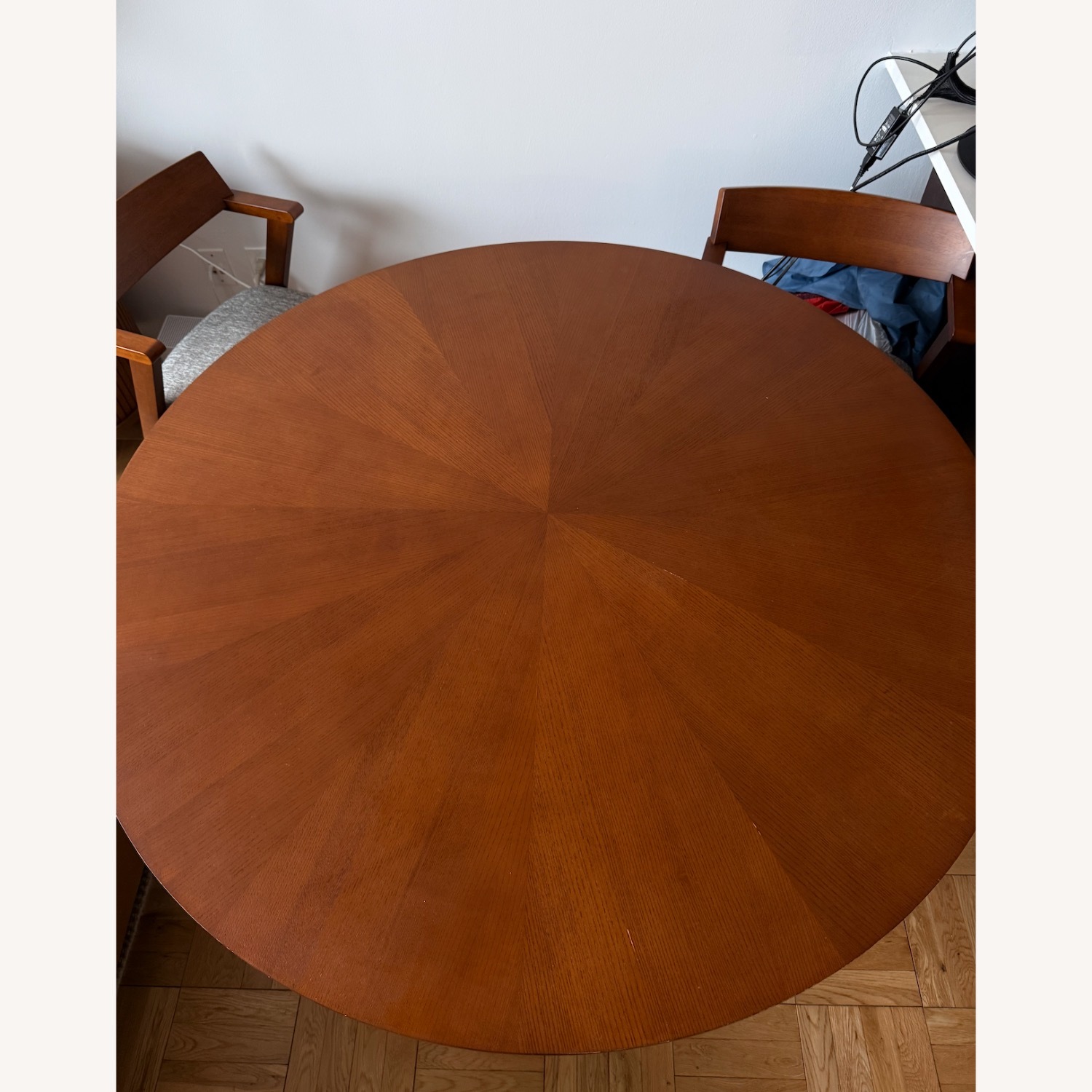 Article Walnut Dining Table + 4 Chairs - image-1